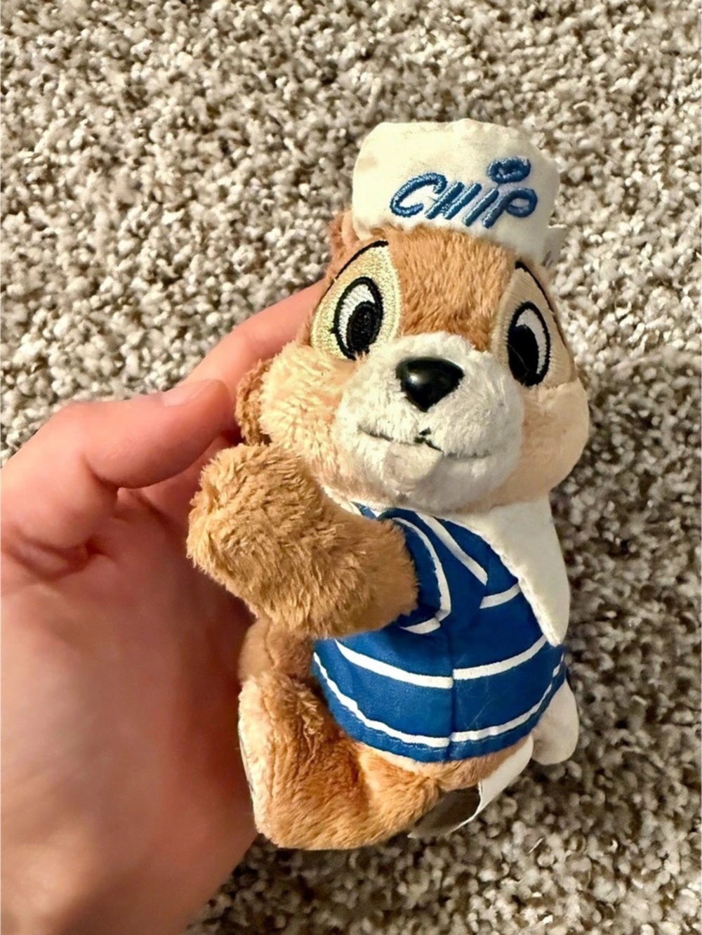 NWT Disney Cruise Line Chip Sailor Magnet Hands Plush Toy 6” DIRTY shirt